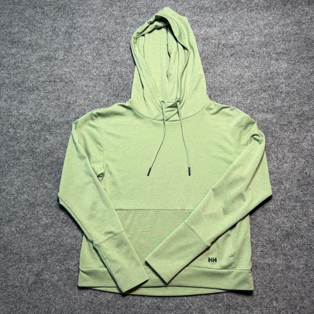 HELLY HANSEN Women's Sage Green Active Tech Hoodie‎ Pullover Sweatshirt Small